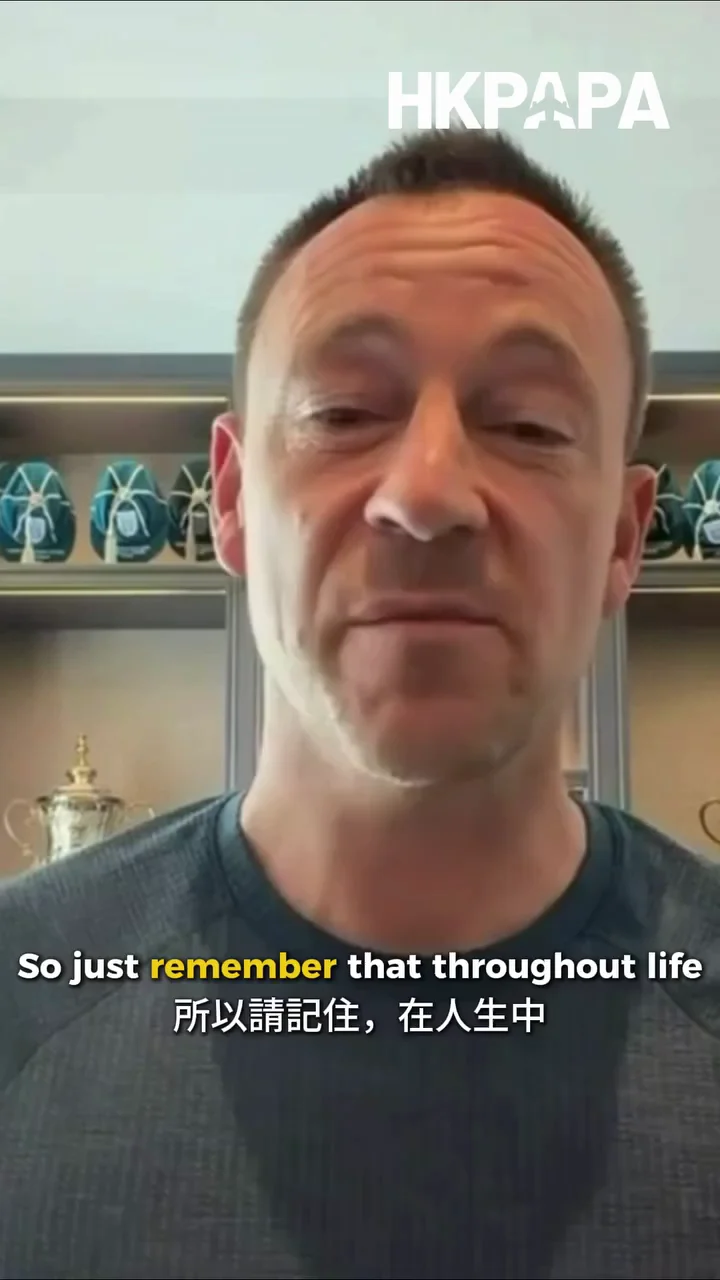 John Terry delivering his message to HKPAPA graduates.