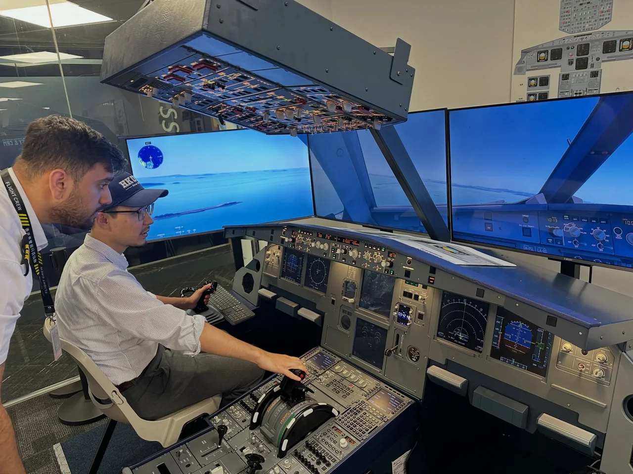 A closer look at the flight simulator