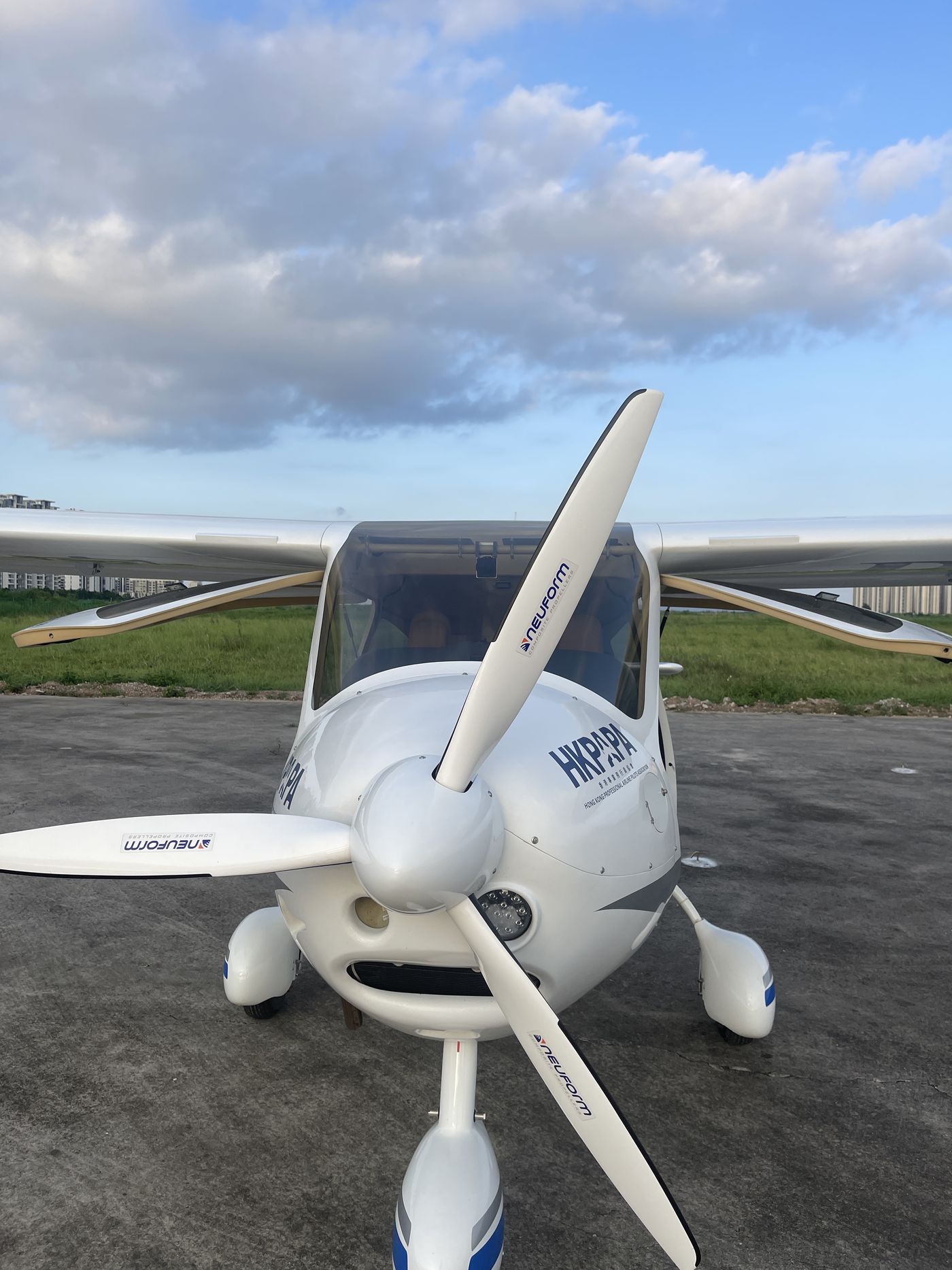 HKPAPA aircraft at the training airfield